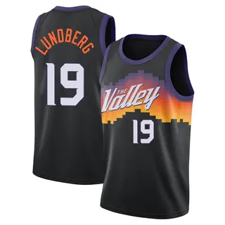 Phoenix Suns Men's Gabriel Lundberg Black Swingman 2020/21 City Edition Jersey