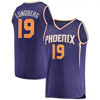 Phoenix Suns Men's Gabriel Lundberg Purple Fast Break Jersey - Icon Edition