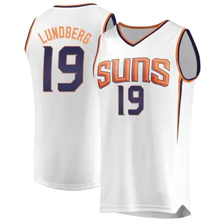 Phoenix Suns Men's Gabriel Lundberg White Fast Break Jersey - Association Edition