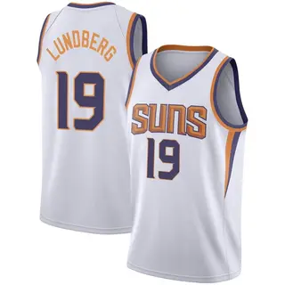 Phoenix Suns Men's Gabriel Lundberg White Swingman 2020/21 Jersey - Association Edition