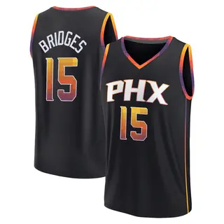 Phoenix Suns Men's Jalen Bridges Black Fast Break 2022/23 Jersey - Statement Edition