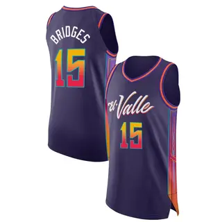 Phoenix Suns Men's Jalen Bridges Purple Authentic 2023/24 City Edition Jersey