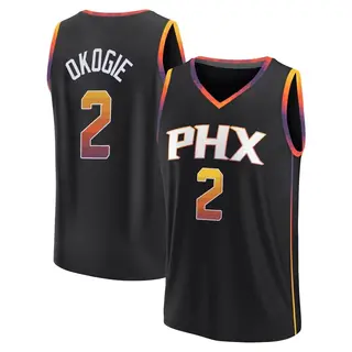 Phoenix Suns Men's Josh Okogie Black Fast Break 2022/23 Jersey - Statement Edition