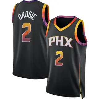 Phoenix Suns Men's Josh Okogie Black Swingman 2022/23 Jersey - Statement Edition