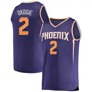 Phoenix Suns Men's Josh Okogie Purple Fast Break Jersey - Icon Edition