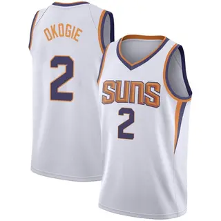 Phoenix Suns Men's Josh Okogie White Swingman 2020/21 Jersey - Association Edition