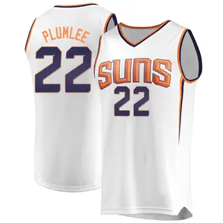 Phoenix Suns Men's Mason Plumlee White Fast Break Jersey - Association Edition