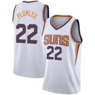 Phoenix Suns Men's Mason Plumlee White Swingman 2020/21 Jersey - Association Edition