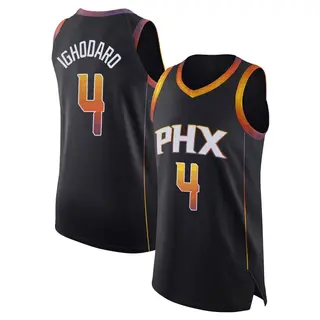 Phoenix Suns Men's Oso Ighodaro Black Authentic 2022/23 Jersey - Statement Edition