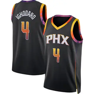 Phoenix Suns Men's Oso Ighodaro Black Swingman 2022/23 Jersey - Statement Edition