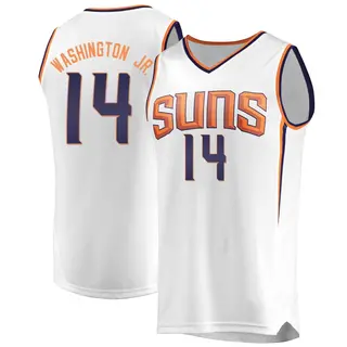 Phoenix Suns Men's TyTy Washington Jr. White Fast Break Jersey - Association Edition