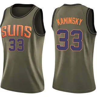 Phoenix Suns Women's Frank Kaminsky Green Swingman Salute to Service Jersey