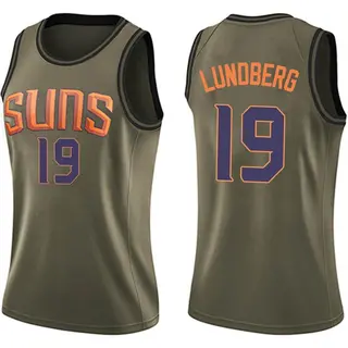 Phoenix Suns Women's Gabriel Lundberg Green Swingman Salute to Service Jersey